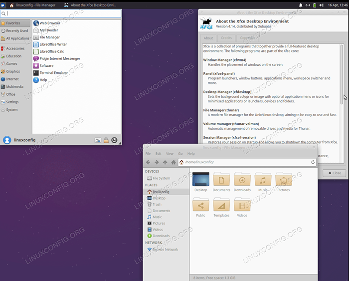 Installieren Sie den XFCE / Xubuntu -Desktop auf Ubuntu 20.04 fokale Fossa Linux