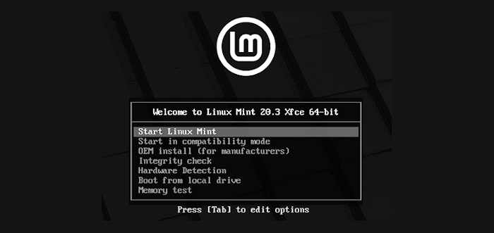 Installation und Überprüfung von Linux Mint 20.3 xfce