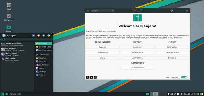 Instalação de Manjaro 21.0 (KDE Edition) Desktop