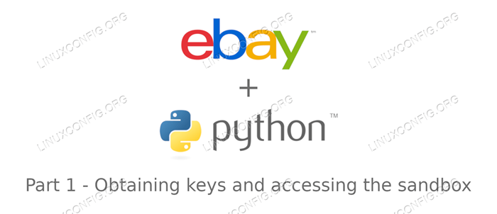 Introdução à API do eBay com Python obtendo chaves e acessando a caixa de areia - Parte 1