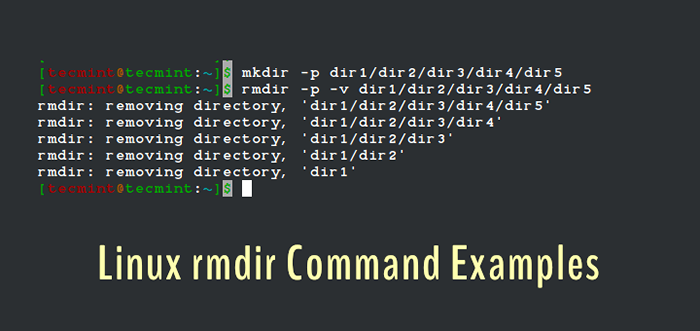 Ejemplos de comando Linux RMDIR para principiantes