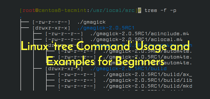 Exemplos de uso do linux 'Tree Command' para iniciantes
