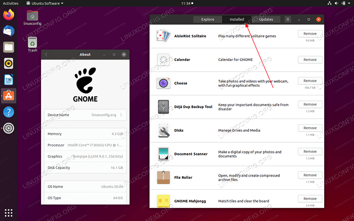 Listen Sie installierte Pakete auf Ubuntu 20 auf.04 fokale Fossa Linux