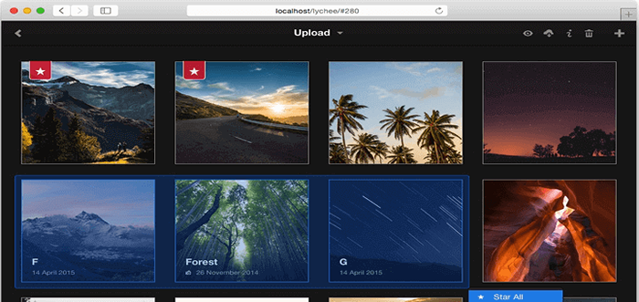 Lychee un sistema de gestión de fotos de excelente aspecto para Linux