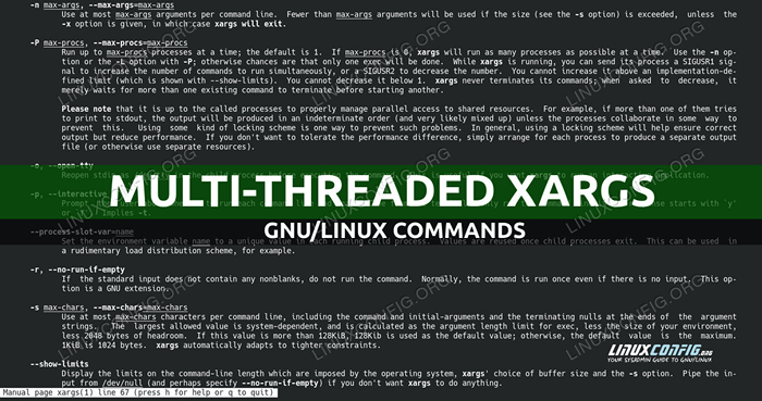 Xargs multi-threaded dengan contoh