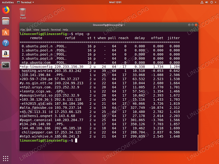 Configuration du serveur NTP sur Ubuntu 18.04 Bionic Beaver Linux