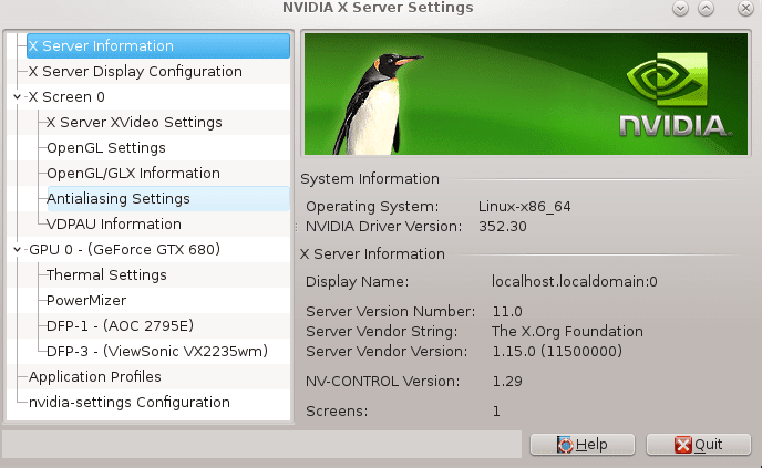 Installation du pilote Nvidia GeForce sur Centos 7 Linux 64 bits