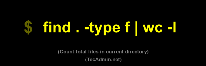 Contar recursivamente o número de arquivos dentro de um diretório no Linux