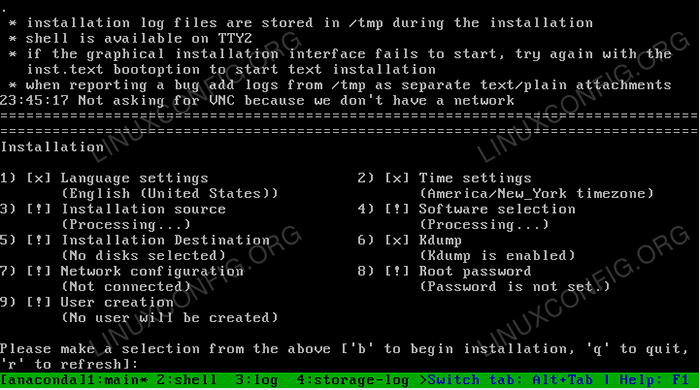 Guide d'installation de Redhat 8 Text Mode