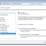 Eliminar asociaciones de tipo de archivo en Windows 7