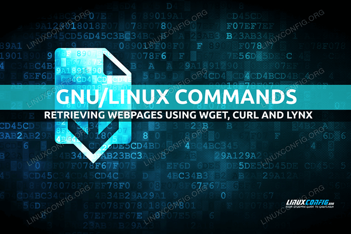 Mengambil halaman web menggunakan wget, curl dan lynx