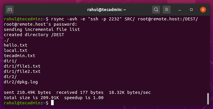 RSYNC melalui panduan pemula SSH Port SSH yang tidak standard