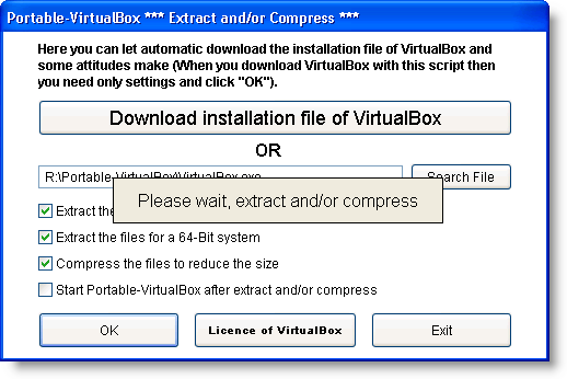 Führen Sie die Virtualbox aus einem USB -Laufwerk aus