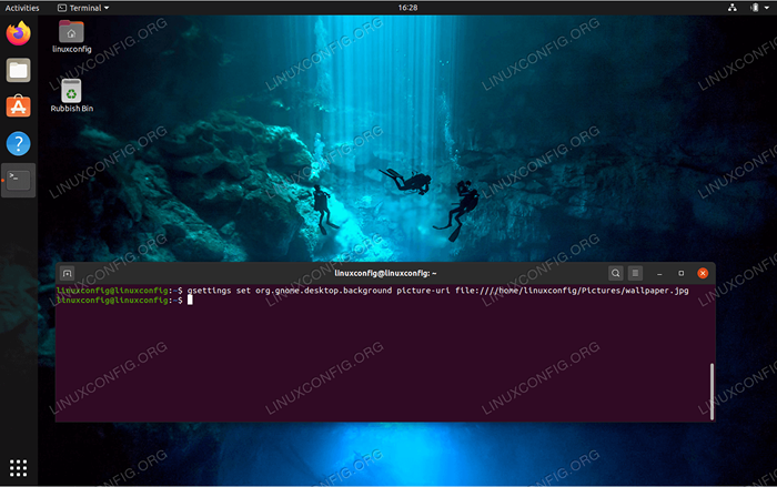 Poner fondo de pantalla en Ubuntu 20.04 usando la línea de comando