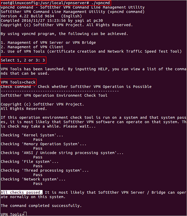 Configuración del servidor Softher VPN en Ubuntu 16.04 xenial Xerus Linux