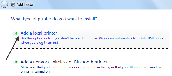 Comparta una impresora de XP a Windows 7/8/10