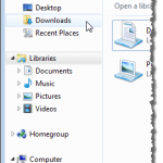 Tunjukkan Pokok Navigasi Klasik di Windows 7 Explorer