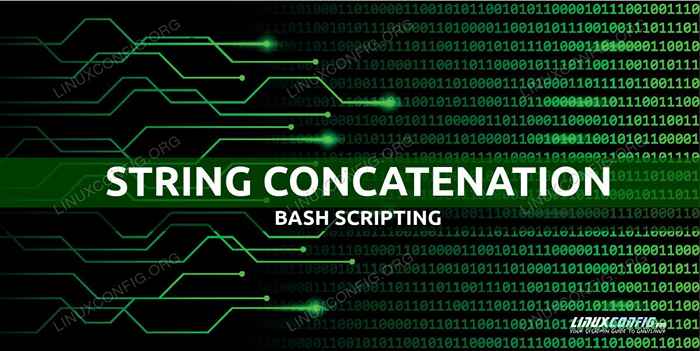 Concaténation des cordes en bash