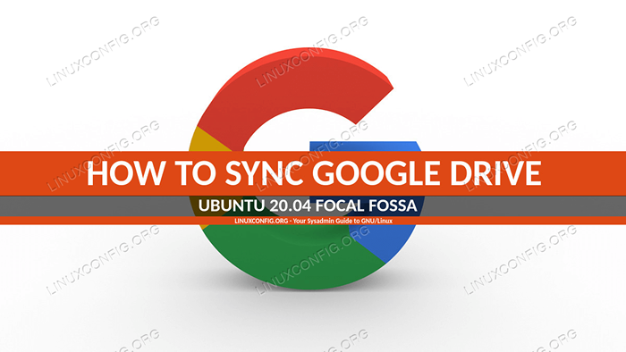 SYNC Google Drive no Ubuntu 20.04 Fossa Fossa Gnome Desktop