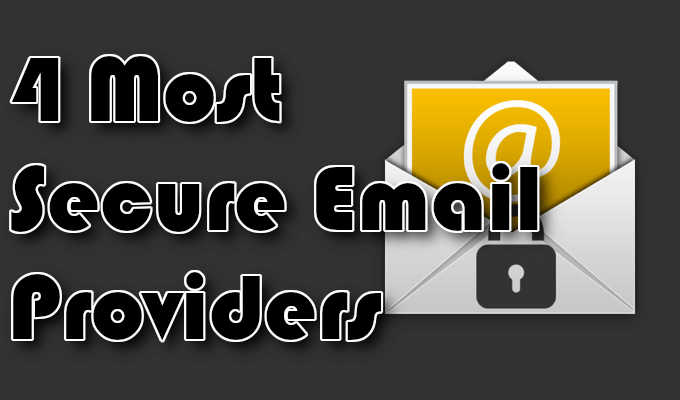 Os 4 provedores de e -mail mais seguros