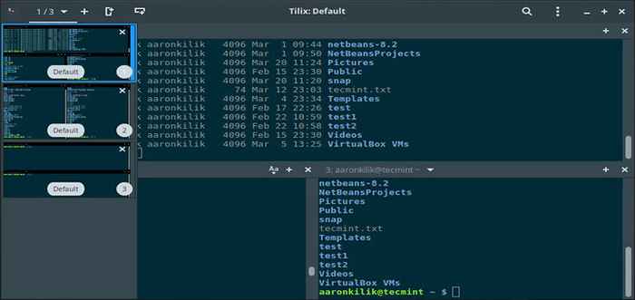 Tilix - Emulator Terminal Ubin GTK 3 baru untuk Linux