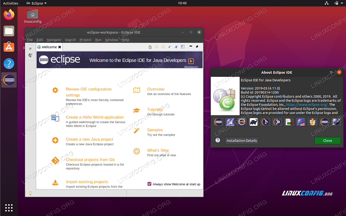 Ubuntu 20.04 Instalación de eclipse