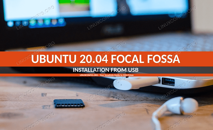 Ubuntu 20.04 Pemasangan dari USB