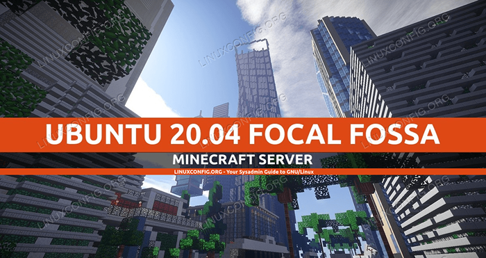 Ubuntu 20.04 Configuração do servidor Minecraft