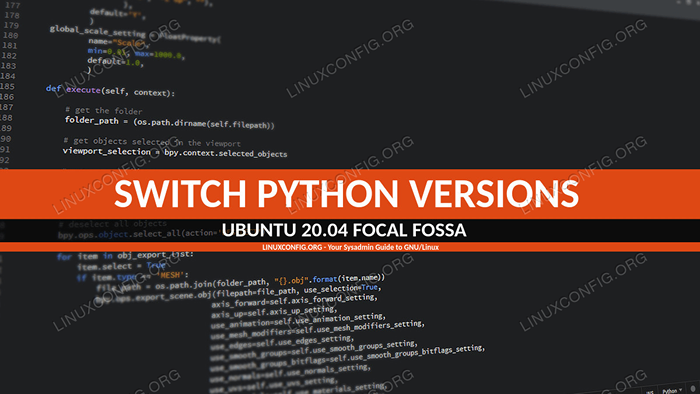 Ubuntu 20.04 Pengurus Suis Versi Python