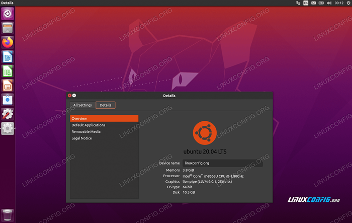 Ubuntu 20.04 Desktop de unidad