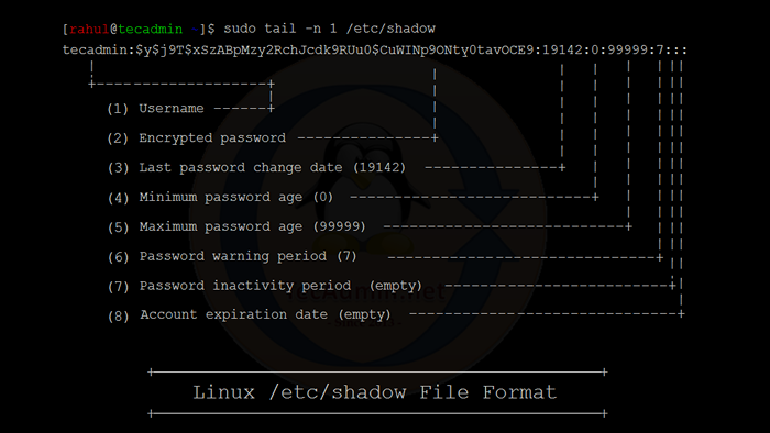 Comprendre le fichier «/ etc / shadow» dans Linux