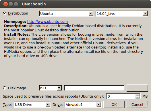 Unetbootin comment installer un créateur USB bootable