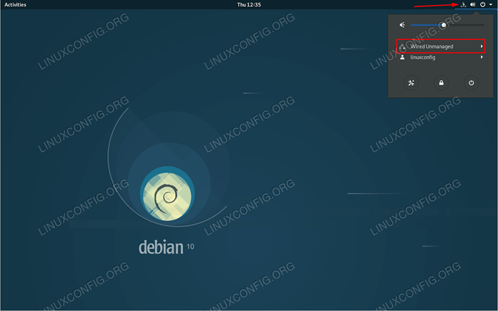 Rangkaian yang tidak dikendalikan di Debian Linux - Penyelesaian