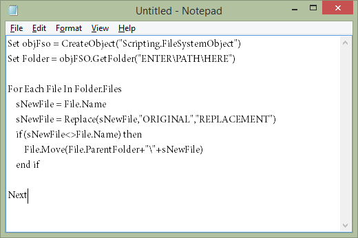 Utilisez ce script pour renommer plusieurs fichiers à la fois dans Windows