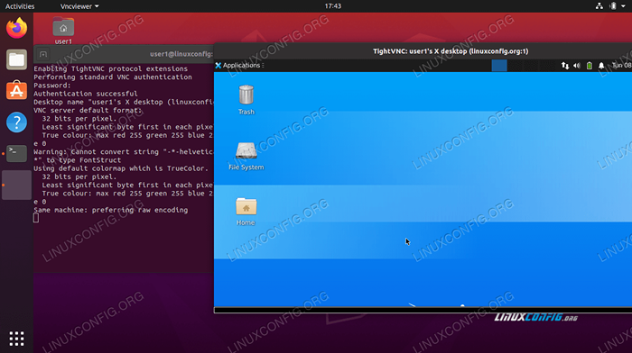 Server VNC di Ubuntu 20.04 FOSSA FOSSA Linux