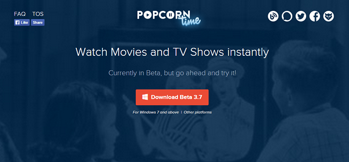 Mira películas/programas de televisión favoritos en línea usando Popcorn Time en tu escritorio de Linux