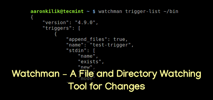 Watchman - uma ferramenta de observação de arquivo e diretório para alterações