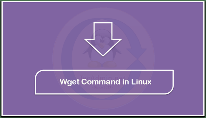 Perintah wget di linux dengan contoh (muat turun fail)