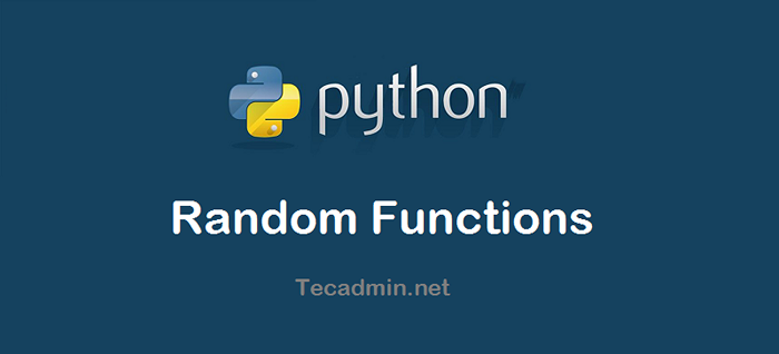 Was sind die Python -Zufallsfunktionen??