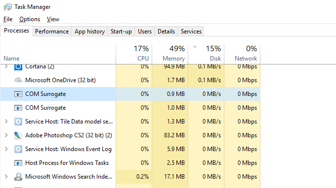 Qu'est-ce que le substitut com dans Windows 10 et est-ce un virus?