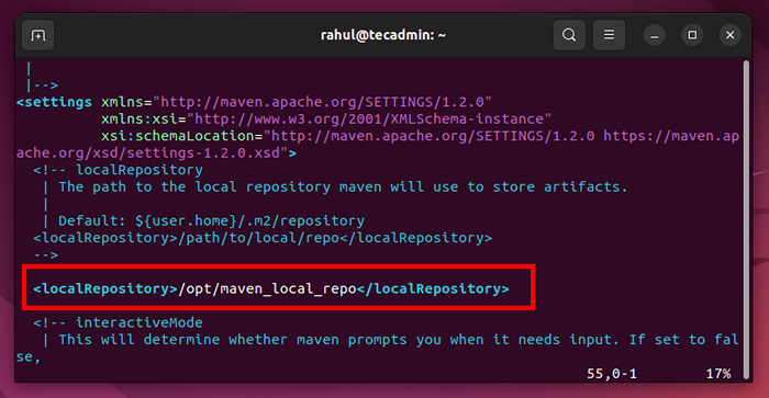 Wo ist das Maven Local Repository??