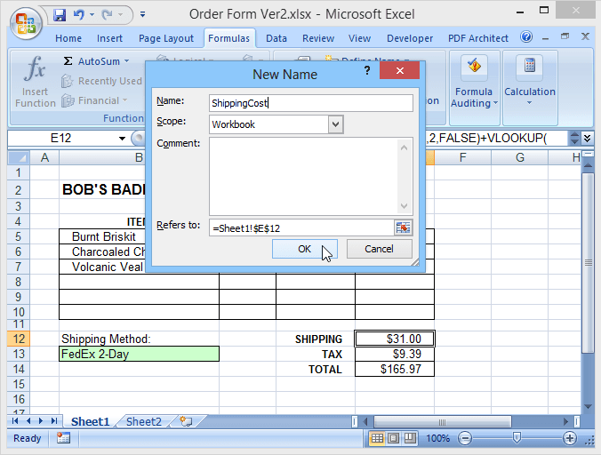 Por qué deberías usar rangos con nombre en Excel