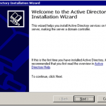 Windows 2003 Active Directory SetupDCPromo