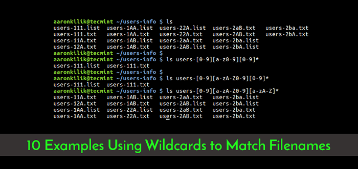 10 Contoh Praktikal Menggunakan Wildcards Untuk Memadankan Nama File di Linux
