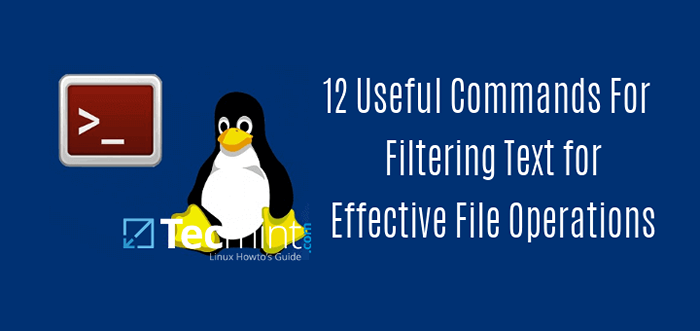 12 Przydatne polecenia do filtrowania tekstu do efektywnych operacji plików w Linux
