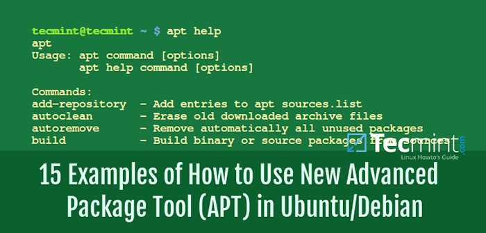 15 Exemplos de como usar a nova ferramenta avançada de pacotes (APT) no Ubuntu/Debian