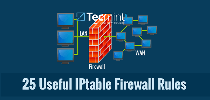 25 reglas útiles de firewall iptable que todo administrador de Linux debe saber
