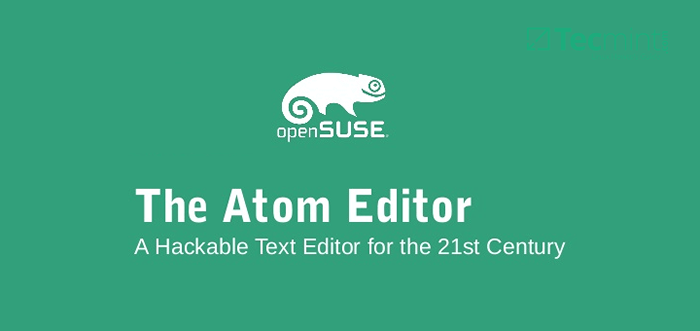 3 Cara Menginstal Editor Teks Atom di OpenSUSE