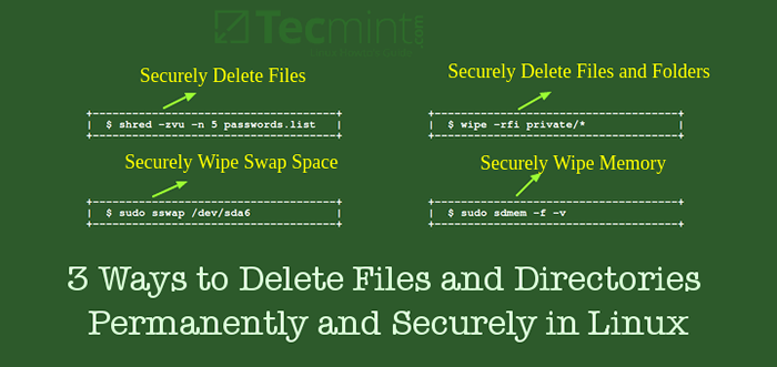 3 cara untuk menghapus 'file dan direktori' secara permanen dan aman di Linux