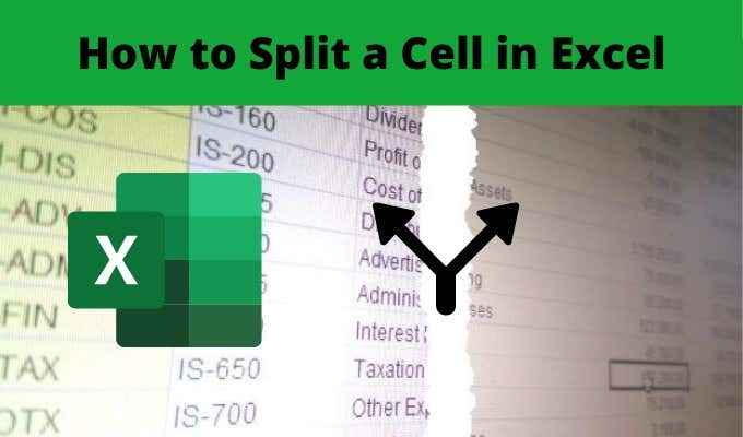 3 maneiras de dividir uma célula no Excel